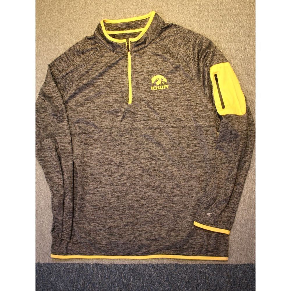 University of Iowa Dri-Fit Long Sleeve Lightweight Track Jacket - Size Large